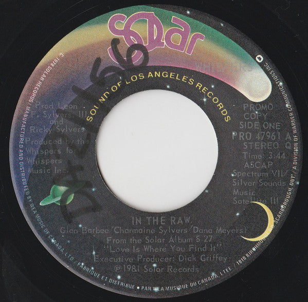 The Whispers : In The Raw / Small Talkin' (7", Promo)
