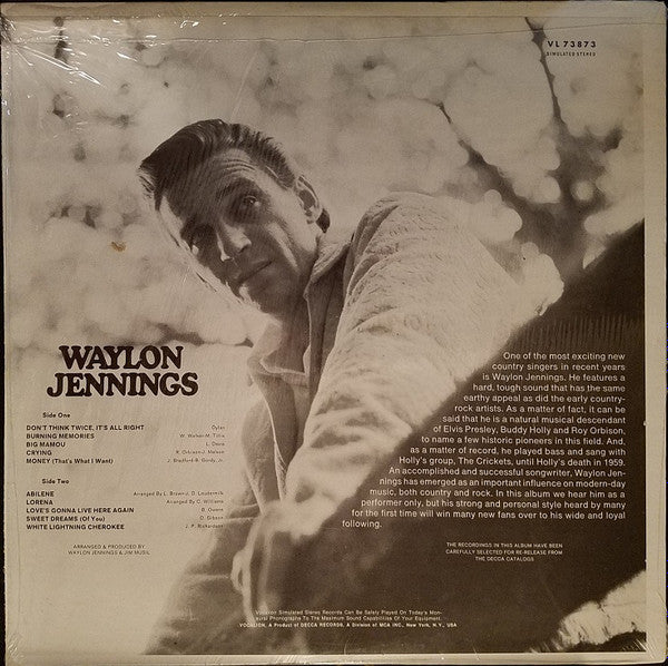 Waylon Jennings : Waylon Jennings (LP, Album, RE)
