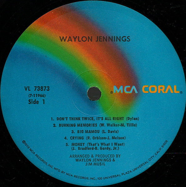 Waylon Jennings : Waylon Jennings (LP, Album, RE)