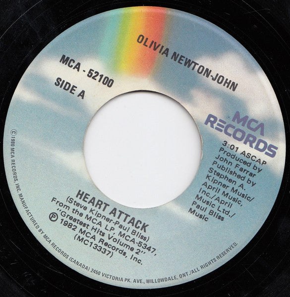 Olivia Newton-John : Heart Attack (7", Single)