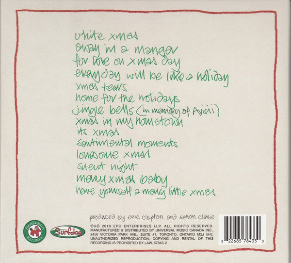 Eric Clapton : Happy Xmas (CD, Album)