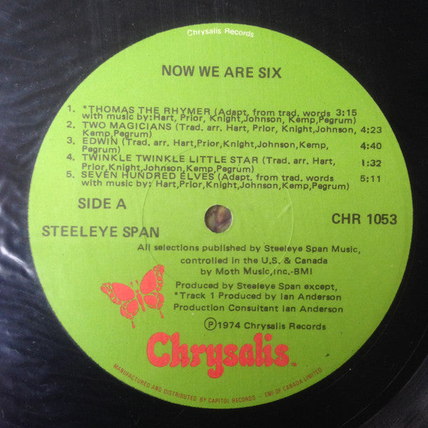 Steeleye Span : Now We Are Six (LP, Album)