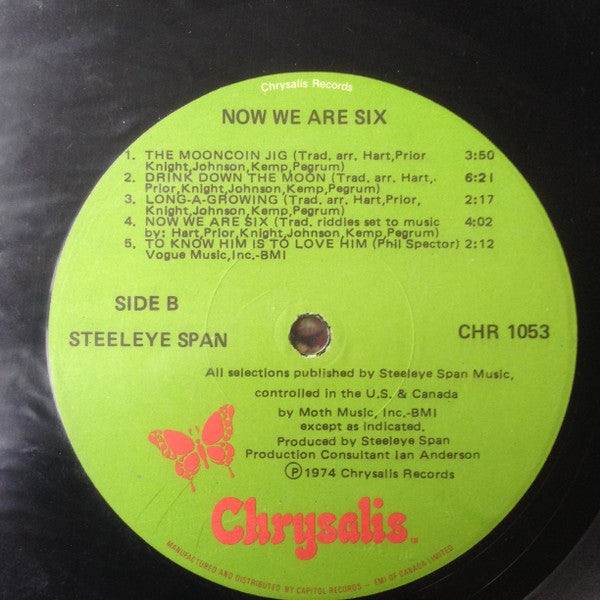 Steeleye Span : Now We Are Six (LP, Album)
