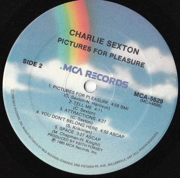 Charlie Sexton : Pictures For Pleasure (LP, Album)