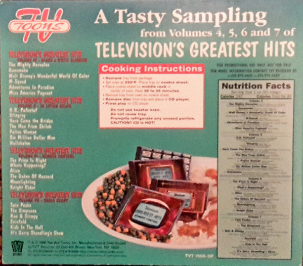 Various : A Tasty Sampling From Four New Volumes Of Television's Greatest Hits (CD, Comp, Promo, Smplr)