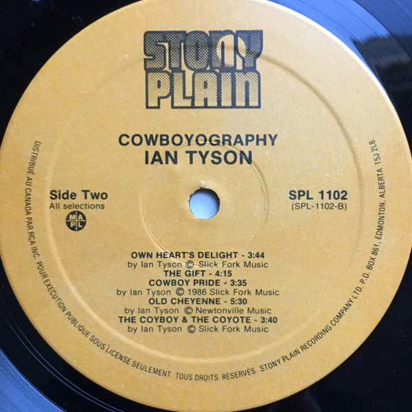 Ian Tyson : Cowboyography (LP, Album)