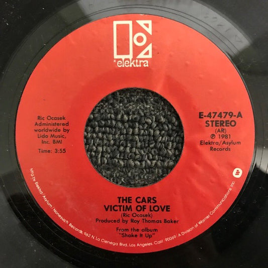 The Cars : Victim Of Love (7", Single)