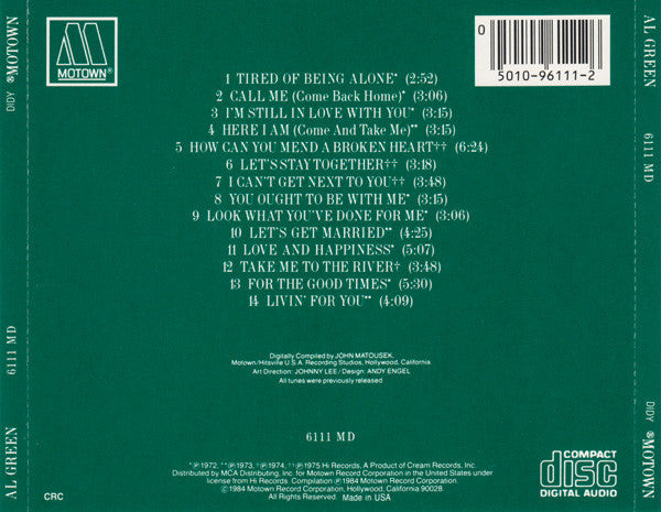Al Green : 14 Greatest Hits (CD, Comp, Club, RP)