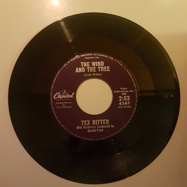 Tex Ritter : I Dreamed Of Hill-Billy Heaven (7", Single)