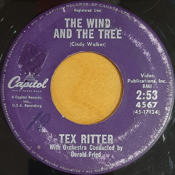 Tex Ritter : I Dreamed Of Hill-Billy Heaven (7", Single)