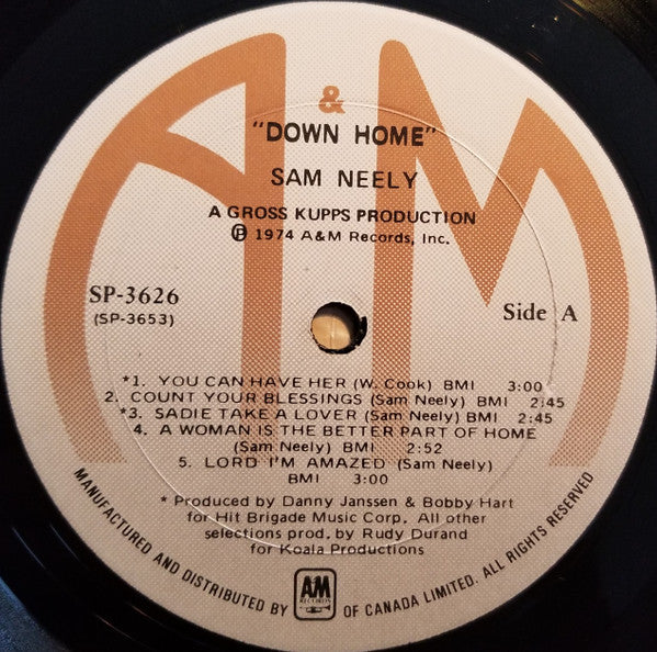 Sam Neely : Down Home (LP, Album)