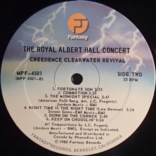 Creedence Clearwater Revival : The Royal Albert Hall Concert (LP, Album)