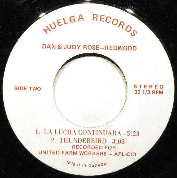 Danny And Judy Rose-Redwood : Take Back The Land (7", EP)