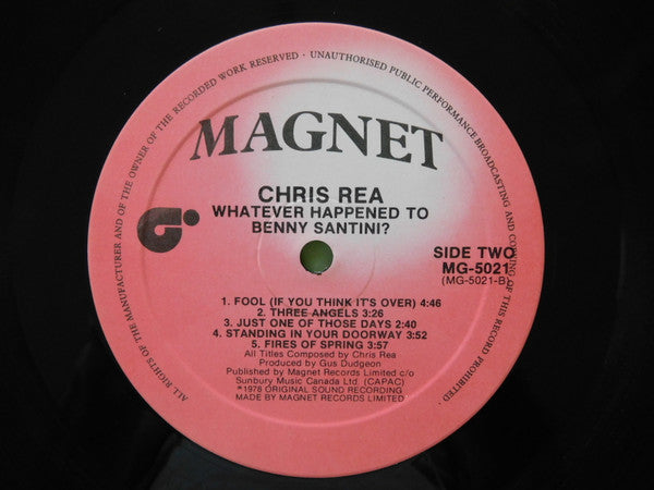 Chris Rea : Whatever Happened To Benny Santini? (LP, Album)