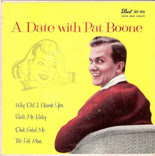 Pat Boone : A Date With Pat Boone (7", EP)