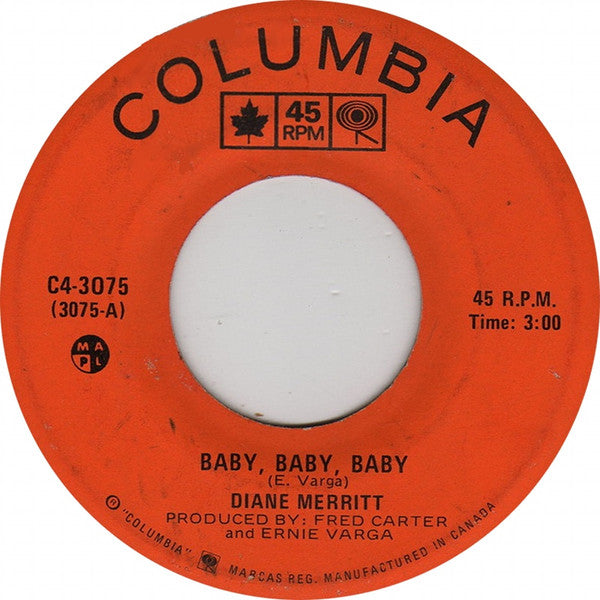 Diane Merritt : Baby, Baby, Baby (7", Single)