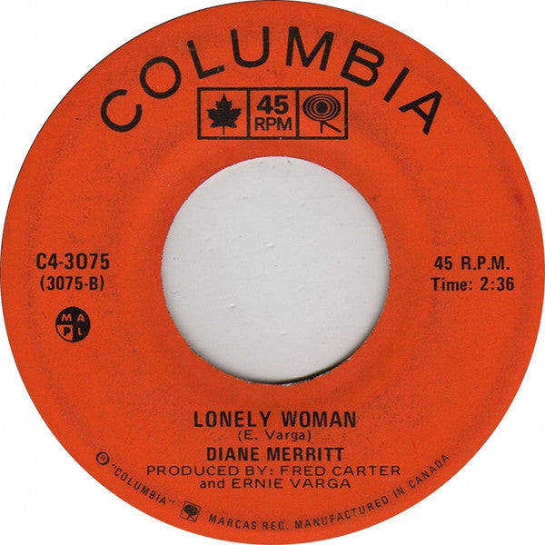 Diane Merritt : Baby, Baby, Baby (7", Single)