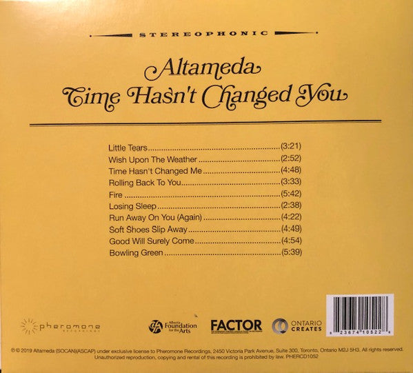 Altameda : Time Hasn't Changed You (CD, Album)