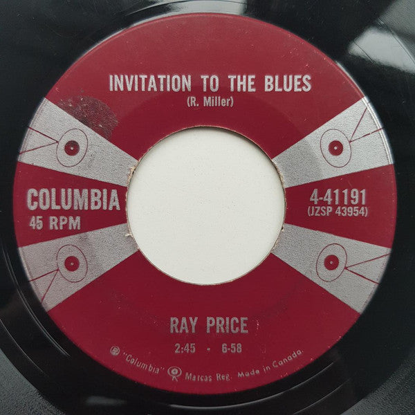 Ray Price : City Lights / Invitation To The Blues (7", Single)