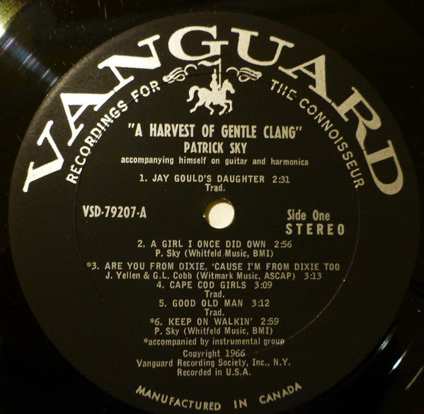 Patrick Sky : A Harvest Of Gentle Clang (LP)