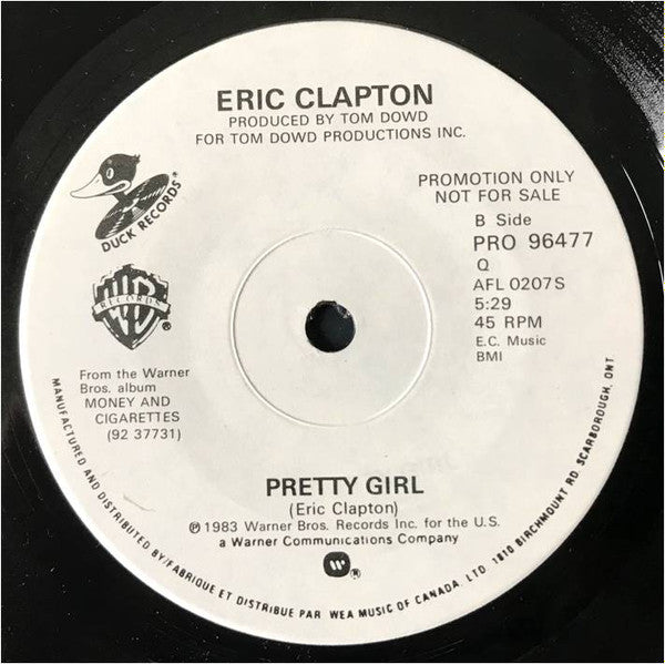Eric Clapton : The Shape You're In (7", Single, Promo, Sol)