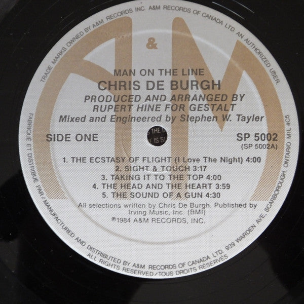 Chris de Burgh : Man On The Line (LP, Album)