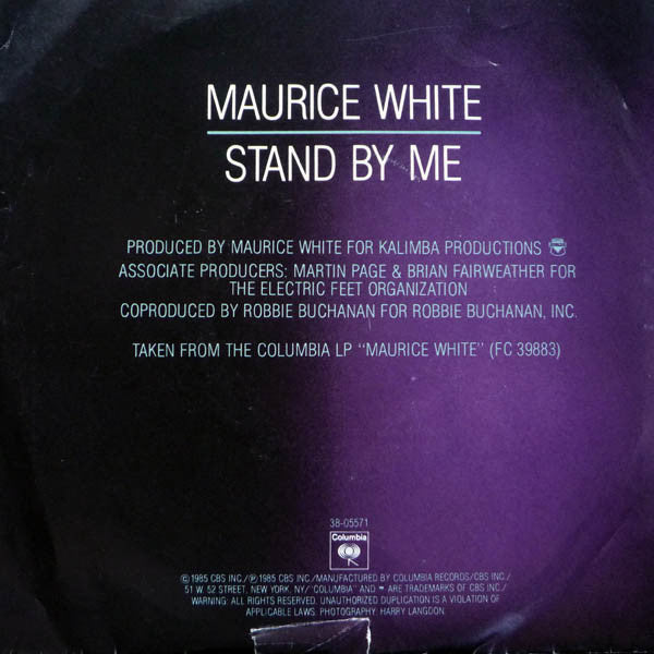 Maurice White : Stand By Me / Can't Stop Love (7", Single)