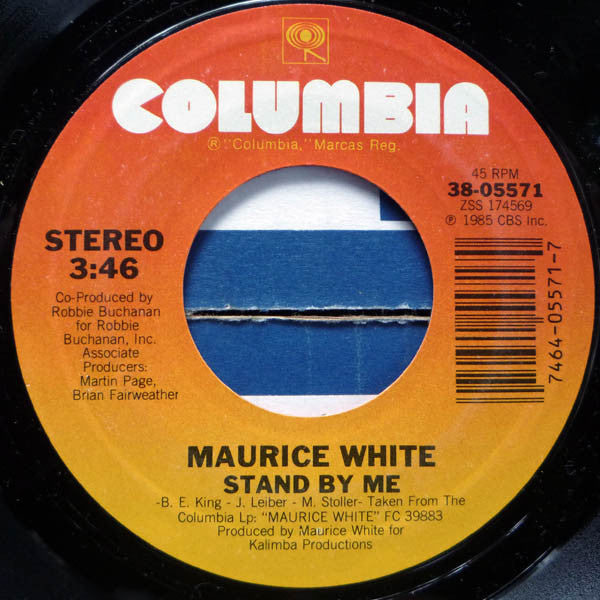Maurice White : Stand By Me / Can't Stop Love (7", Single)