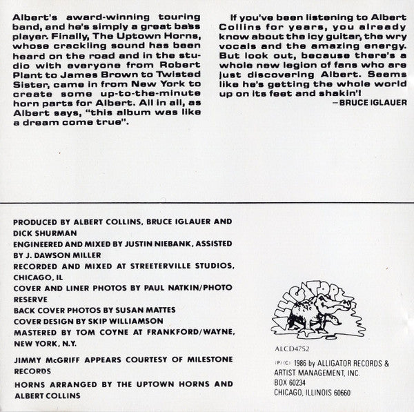 Albert Collins : Cold Snap (CD, Album)