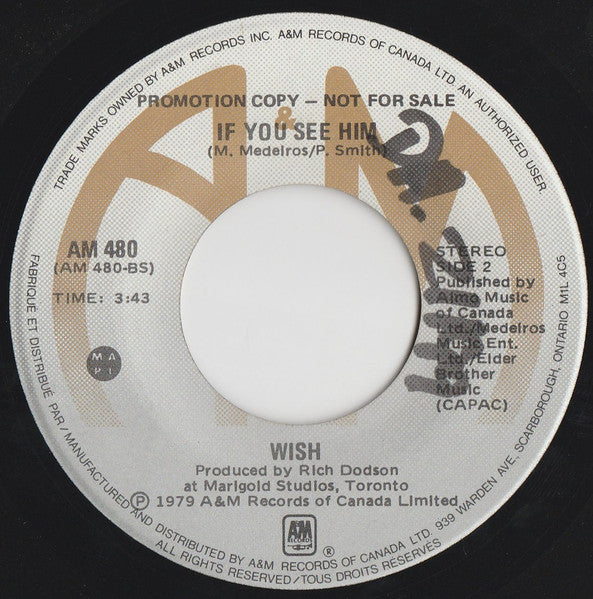 Wish (44) : There Was A Time (7", Single, Promo)