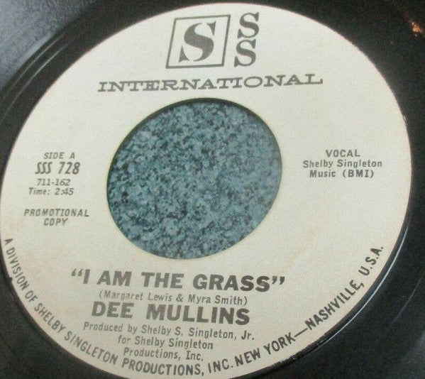 Dee Mullins : I Am The Grass (7", Promo, Styrene)