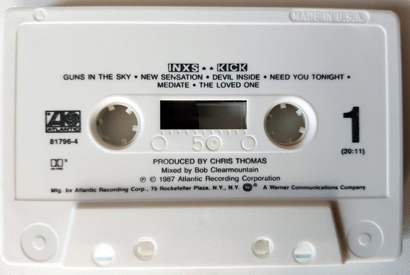 INXS : Kick (Cass, Album,  Wh)