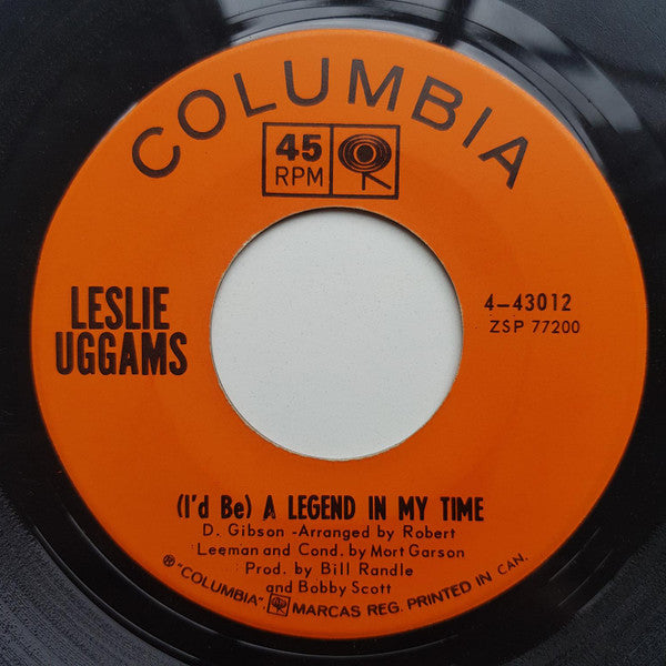 Leslie Uggams : (I'd Be) A Legend In My Time / My Wish (7", Single)