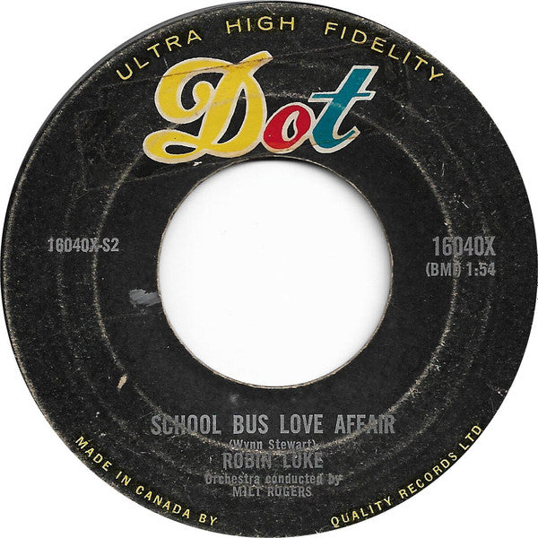 Robin Luke : Bad Boy / School Bus Love Affair (7", Single)