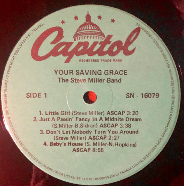 The Steve Miller Band* : Your Saving Grace (LP, Album)