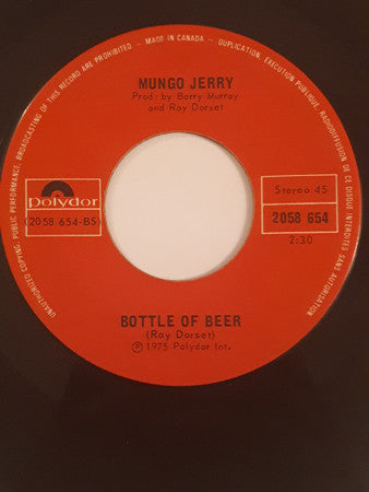 Mungo Jerry : Hello Nadine (7", Single)