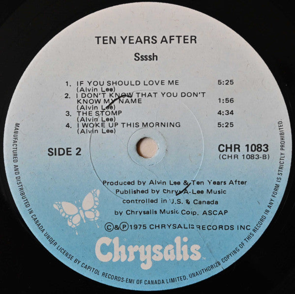 Ten Years After : Ssssh. (LP, Album, RE)
