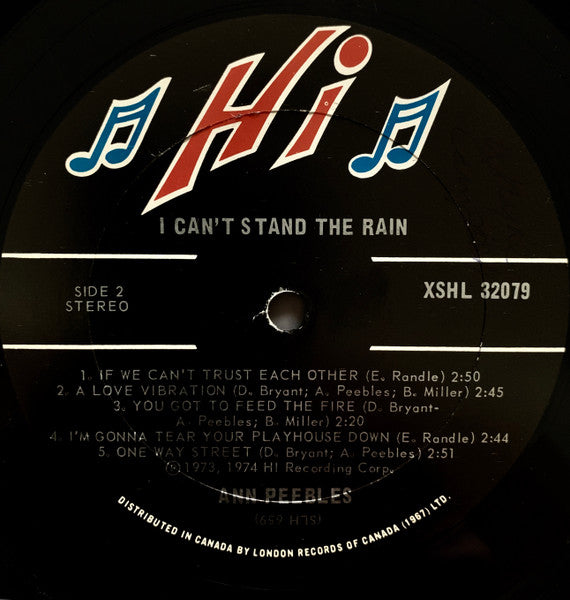 Ann Peebles : I Can't Stand The Rain (LP, Album)