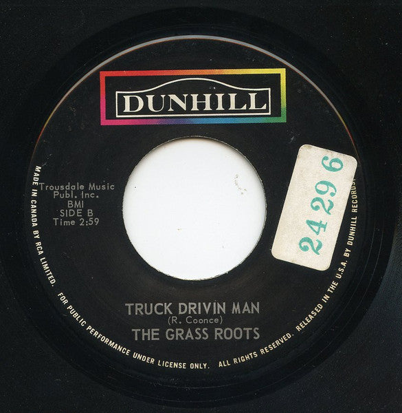 The Grass Roots : Walking Through The Country / Truck Drivin' Man (7", Single)
