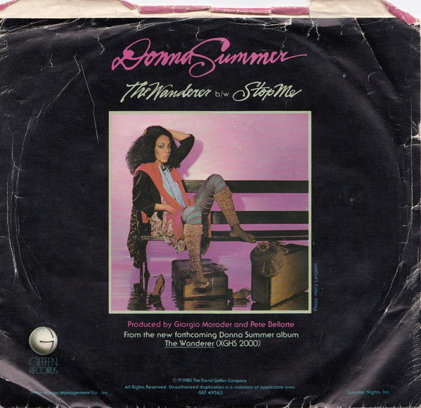 Donna Summer : The Wanderer (7", Single)