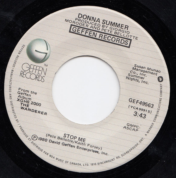 Donna Summer : The Wanderer (7", Single)