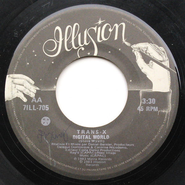 Trans-X : Vivre Sur Vidéo (7", Single)