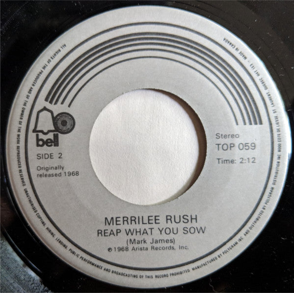 Merrilee Rush : Angel Of The Morning (7")