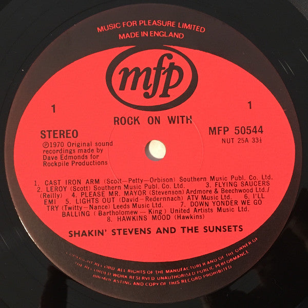 Shakin' Stevens And The Sunsets : Rock On With Shakin' Stevens & The Sunsets, A Legend (LP, RE)