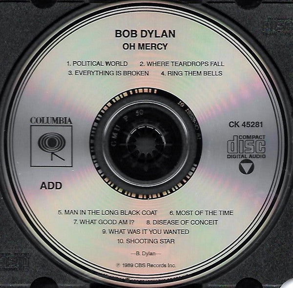 Bob Dylan : Oh Mercy (CD, Album, Pit)
