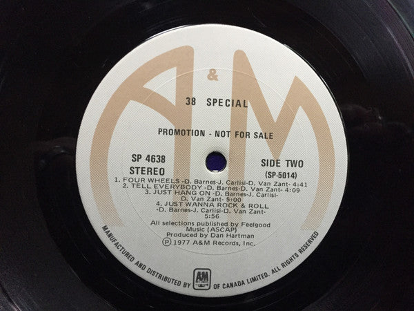 38 Special (2) : 38 Special (LP, Album, Promo)