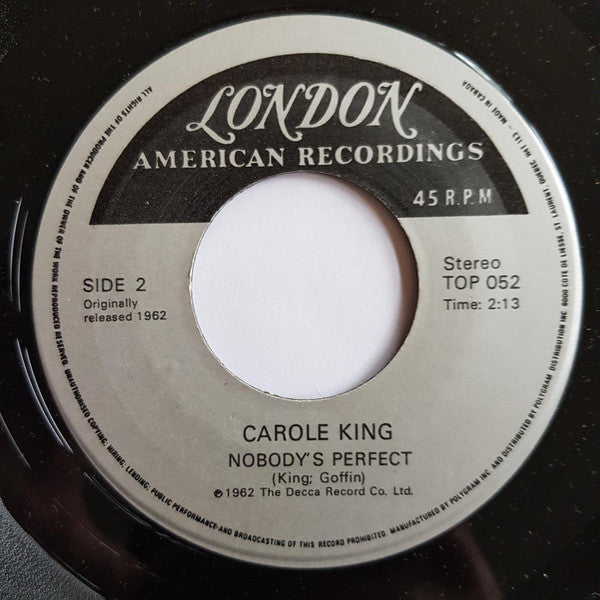Carole King : It Might As Well Rain Until September (7", Single, RE)
