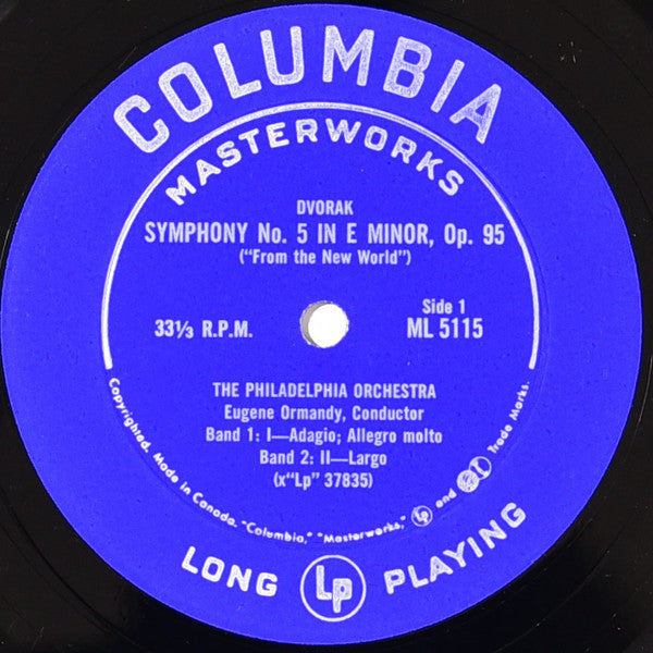 Antonín Dvořák - The Philadelphia Orchestra, Eugene Ormandy : New World Symphony (LP)