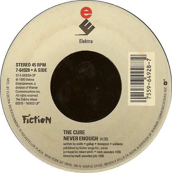 The Cure : Never Enough (7", Single)