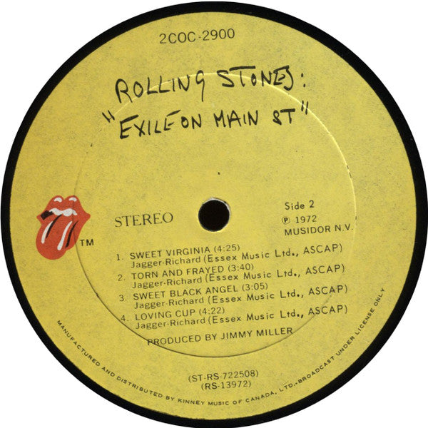 The Rolling Stones : Exile On Main St. (2xLP, Album)